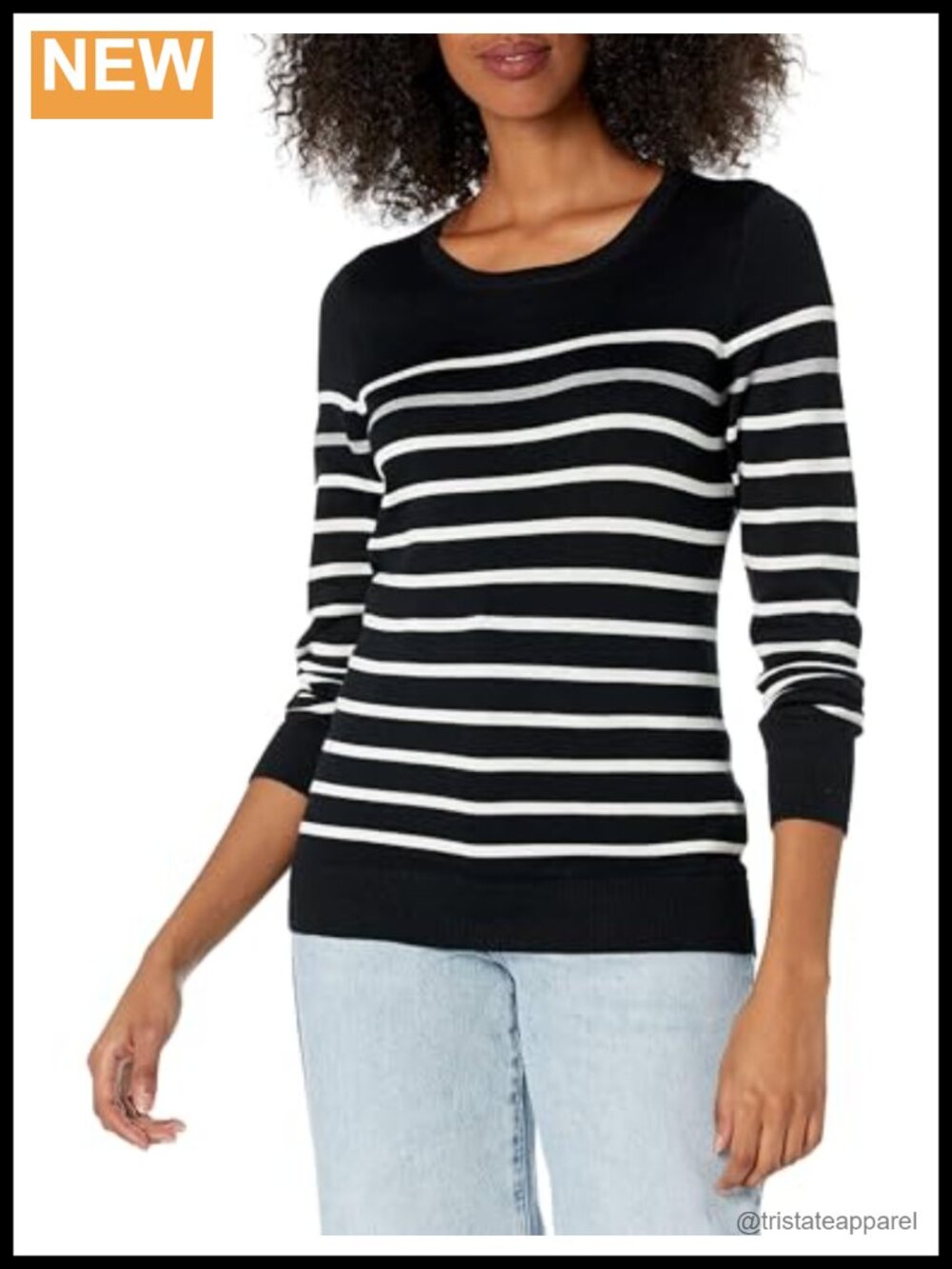 Women's Long Sleeve Crewneck Lightweight Sweater Pullover Regular Fit